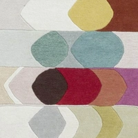 Handmade Modern Design Woollen Carpets For Living Room - multi