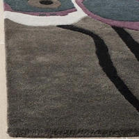 Handmade Modern Design Woollen Carpets For Living Room - Dove Gray