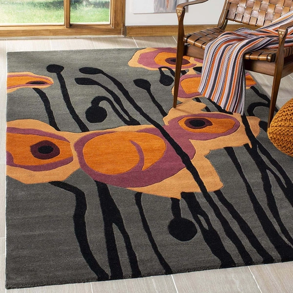 Handmade Modern Design Woollen Carpets For Living Room - Dove Gray