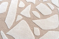 Handmade Modern Design Woollen Carpets For Living Room - beige