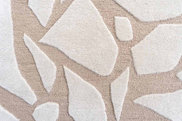 Handmade Modern Design Woollen Carpets For Living Room - beige