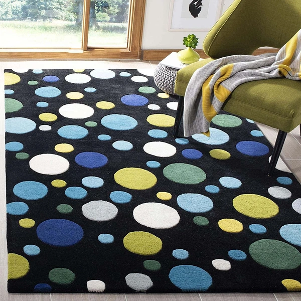 Handmade Modern Design Woollen Carpets For Living Room - multi