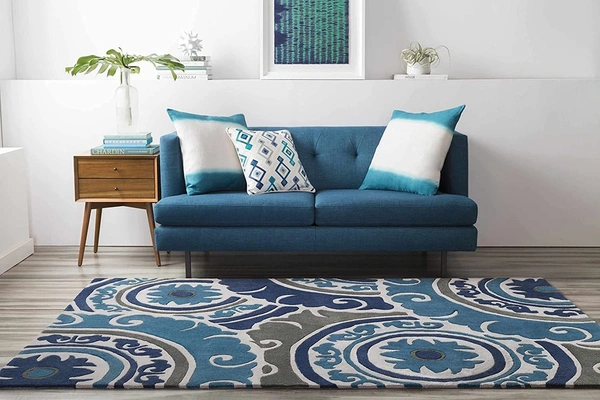 Handmade Modern Design Woollen Carpets For Living Room - multi