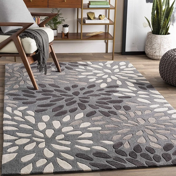 Handmade Modern Design Woollen Carpets For Living Room - multi