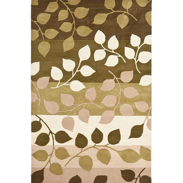 ALAM RUGS Handmade Modern Design Woollen Carpets For Living Room - multi