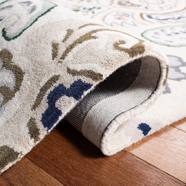 ALAM RUGS Handmade Modern Design Woollen Carpets For Living Room - multi