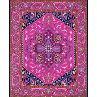 ALAM RUGS Handmade Traditional Design Woollen Carpets For Living Room - multi