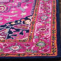 ALAM RUGS Handmade Traditional Design Woollen Carpets For Living Room - multi