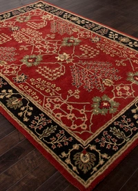 ALAM RUGS Handmade Traditional Design Woollen Carpets For Living Room - multi