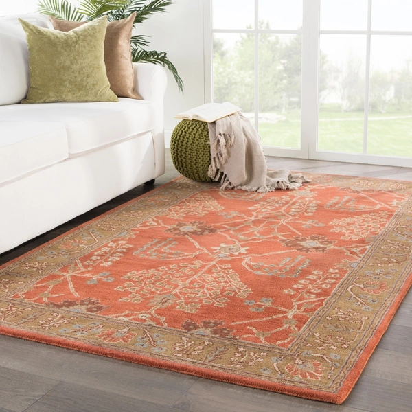 ALAM RUGS Handmade Traditional Design Woollen Carpets For Living Room - multi