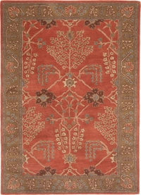 ALAM RUGS Handmade Traditional Design Woollen Carpets For Living Room - multi