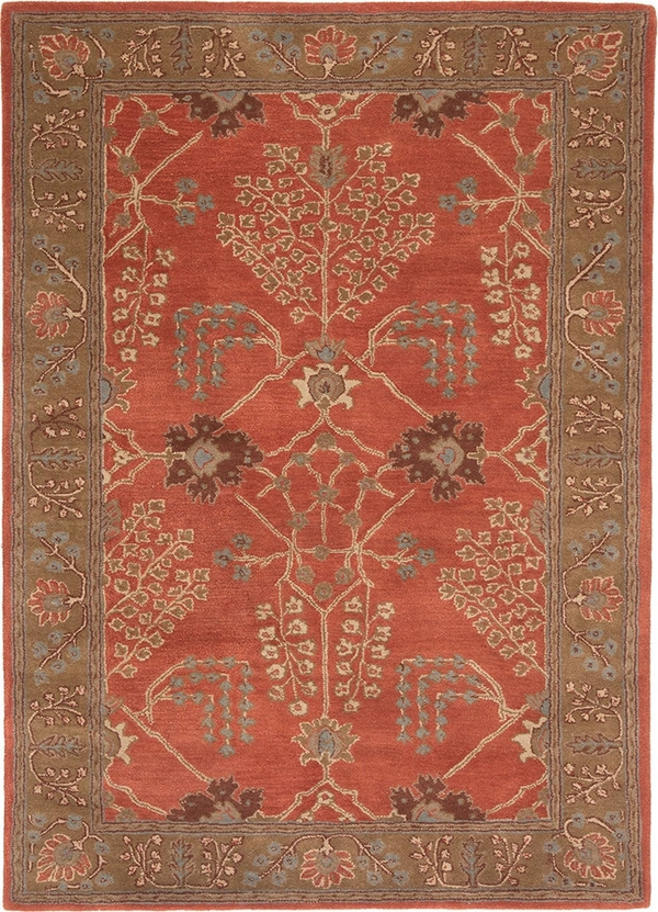 ALAM RUGS Handmade Traditional Design Woollen Carpets For Living Room - multi