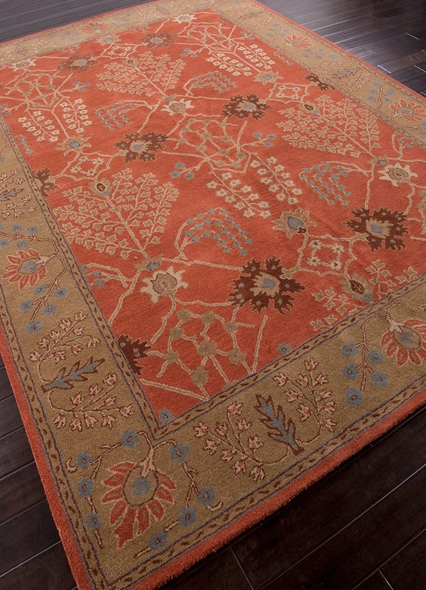 ALAM RUGS Handmade Traditional Design Woollen Carpets For Living Room - multi