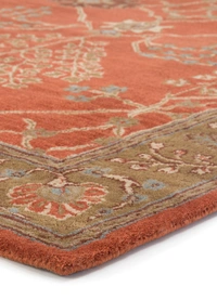 ALAM RUGS Handmade Traditional Design Woollen Carpets For Living Room - multi