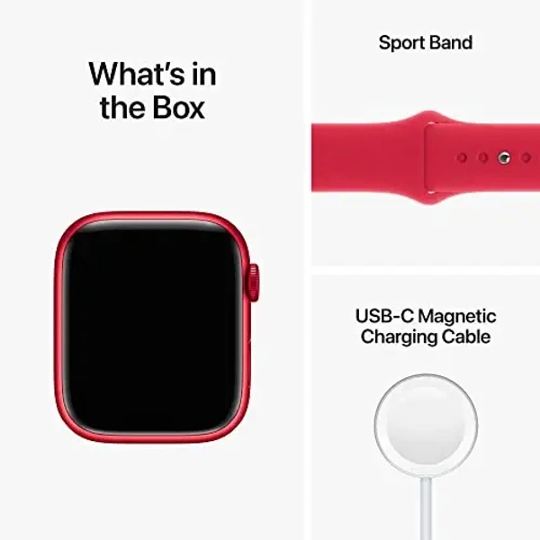 Apple Watch Series 8 GPS 45mm (Product) RED Aluminium Case with (Product) RED Sport Band - Regular