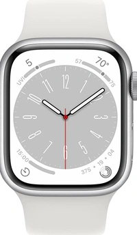 Apple Watch Series 8 GPS + Cellular 41mm Silver Aluminium Case with White Sport Band - Regular6%off