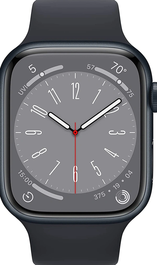Apple Watch Series 8 GPS 45mm Midnight Aluminium Case with Midnight Sport Band - Regular