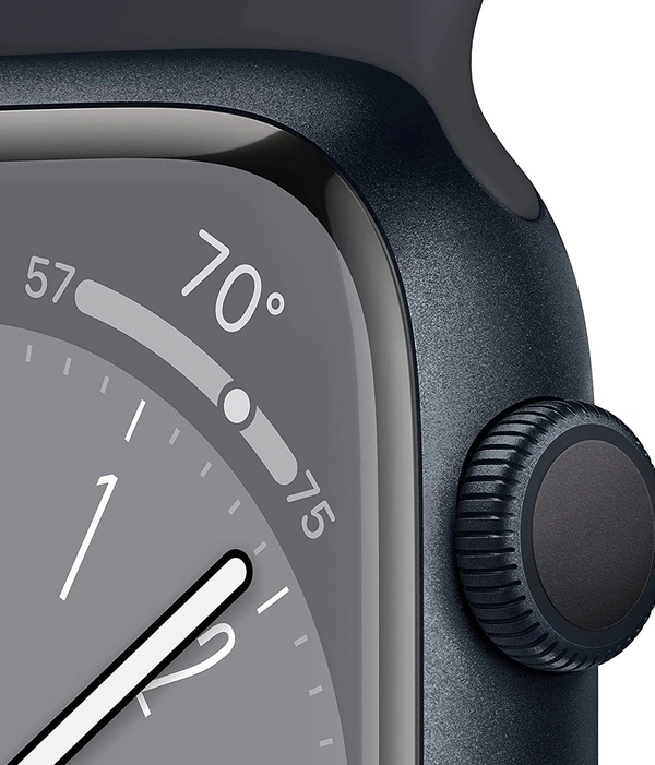 Apple Watch Series 8 GPS 45mm Midnight Aluminium Case with Midnight Sport Band - Regular