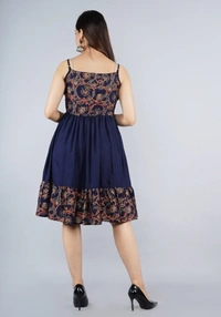 Women Ethnic Dress Blue Dresses Kurta - L