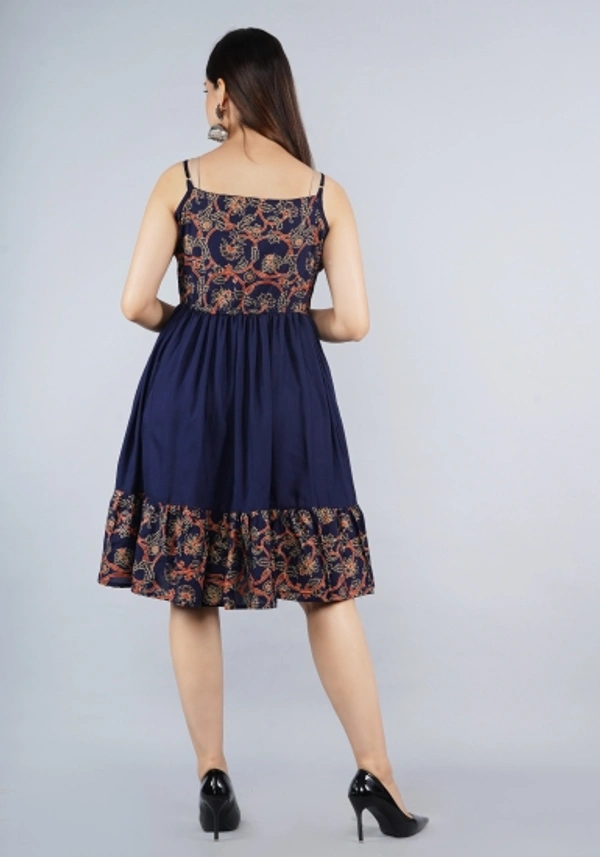 Women Ethnic Dress Blue Dresses Kurta - L