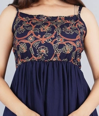 Women Ethnic Dress Blue Dresses Kurta - L