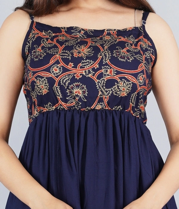 Women Ethnic Dress Blue Dresses Kurta - XL