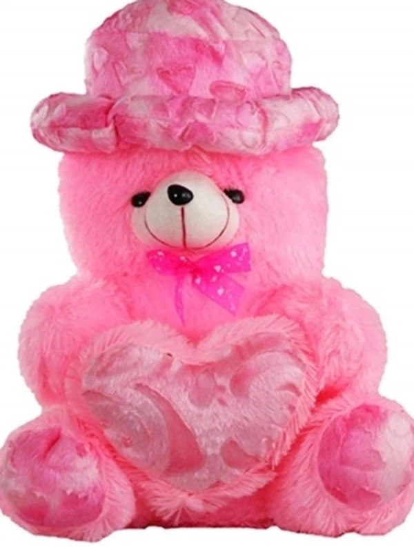 CHAMPSHADE Pink rose teddy bear soft toys (25 cm)