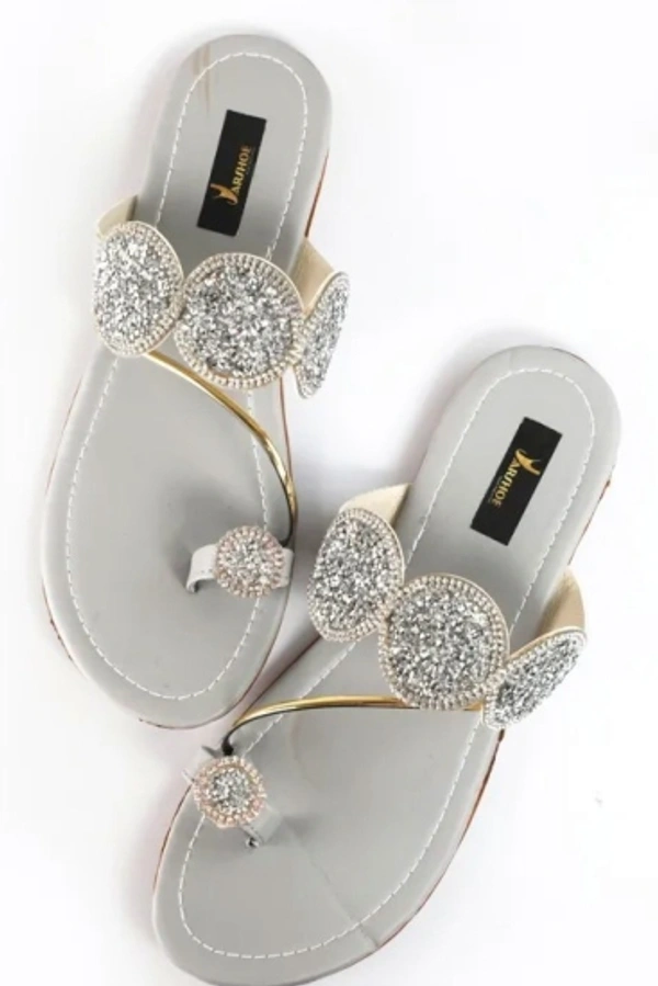 Women Grey Flats - 8