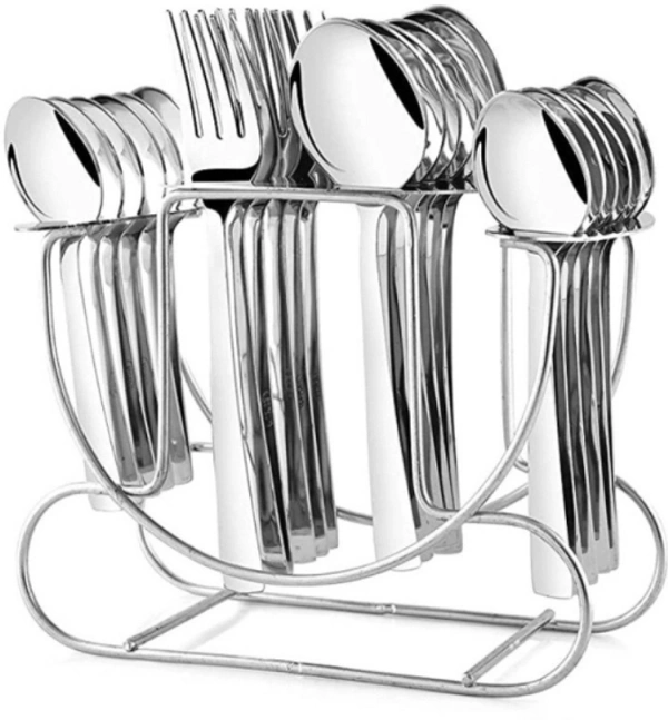 Depodeals Empty Cutlery Holder Case (Silver Holds 24 Pieces) 