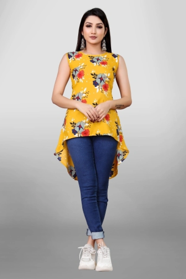 Formal Floral Print Women Multicolor Top - XS