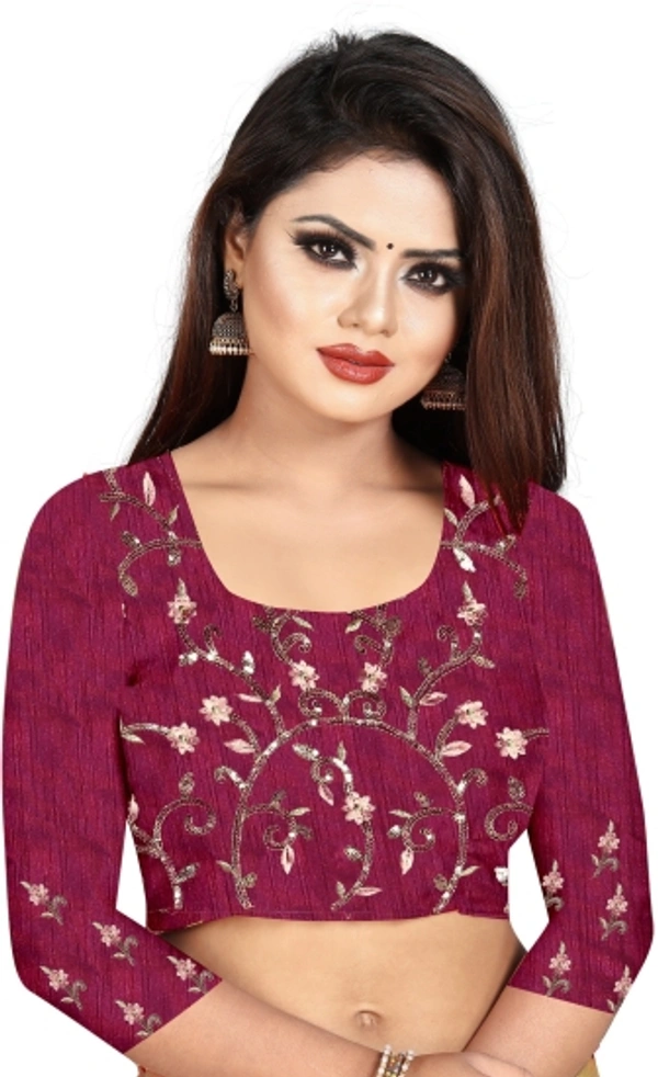 Embroidered Bollywood Silk Blend, Art Silk Saree