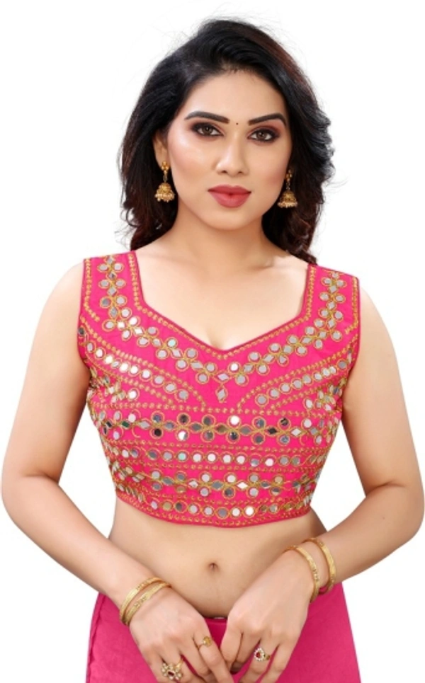 Women Round Neck Short Sleeve Blouse