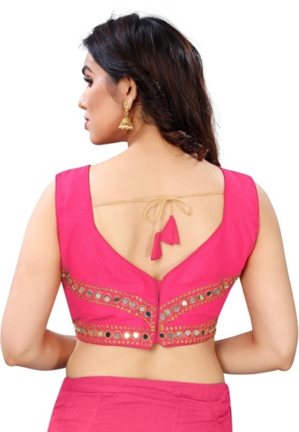 Women Round Neck Short Sleeve Blouse