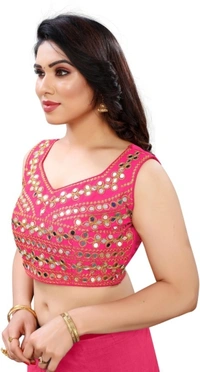 Women Round Neck Short Sleeve Blouse