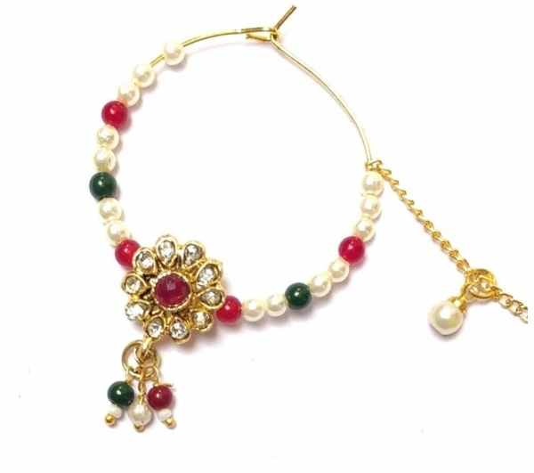 nath01-55-fool-latkan Gold-plated Plated Alloy, Brass Nathiya