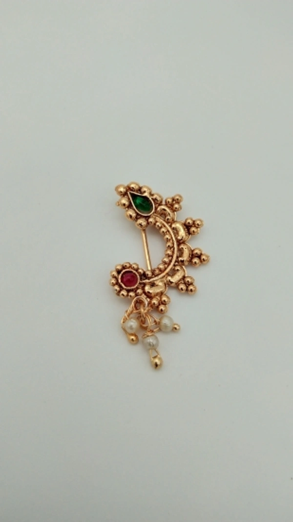 RC-AS-03-SINGLEGOLD-TILAK Gold-plated Plated Alloy Nathiya