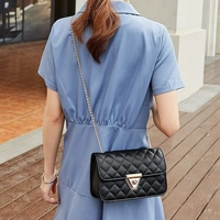 Black Sling Bag Women's Leatherette Sling Bag (Black) (Black_FGO-275)