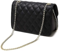 Black Sling Bag Women's Leatherette Sling Bag (Black) (Black_FGO-275)