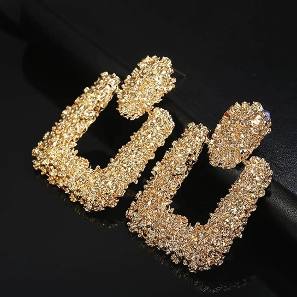 Trendy Gold Alloy Drops & Danglers