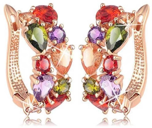 Stylish Earings Latest Design Party Wear Ear Rings Jewellery Alloy Hoop Earring