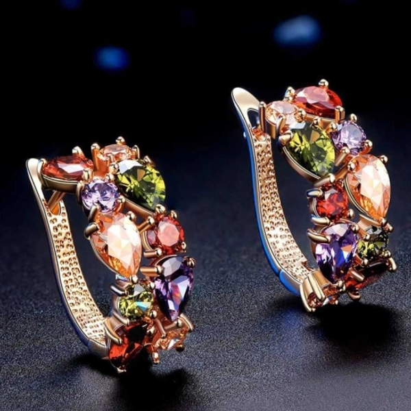 Stylish Earings Latest Design Party Wear Ear Rings Jewellery Alloy Hoop Earring