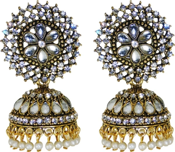 Designer golden Jhumka earrings Alloy Jhumki Earring