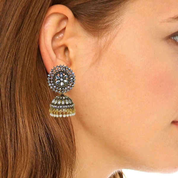 Designer golden Jhumka earrings Alloy Jhumki Earring