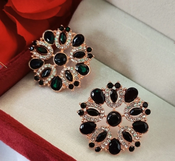 Spring sparkle Copper Stud Earring