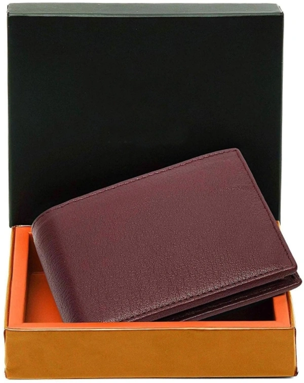 Trend Boys Brown Genuine Leather Wallet - Regular Size