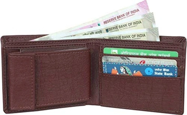 Trend Boys Brown Genuine Leather Wallet - Regular Size