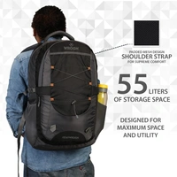 WROGN Laptop backpack spacy unisex backpack fits upto 16 Inches/college bag/school bag 55 L Backpack
