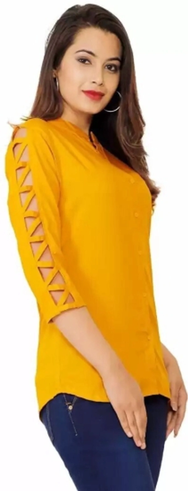 Party Solid Women Blue Top - Navy Blue, M