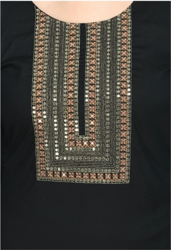 Women Kurta, Pyjama & Dupatta Set    - Black, XL