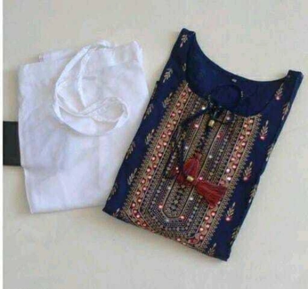 Women Kurta and Pant Set - Blue, M